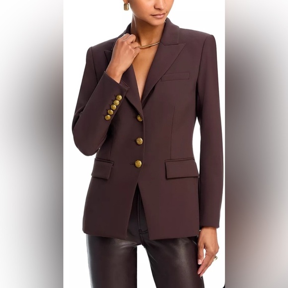 Veronica Beard Orlane Scuba Dickey Blazer in Dark Chocolate Brown size 2 - Picture 7 of 15